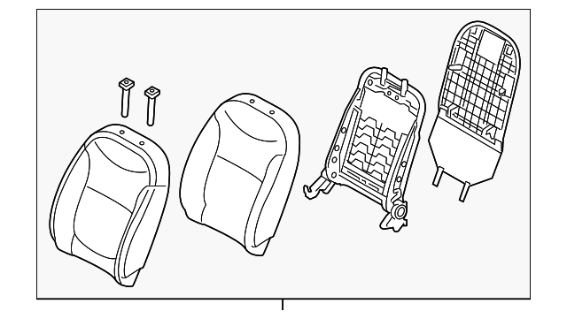 Seat Back Assembly - Kia (88400-B2471KHU)