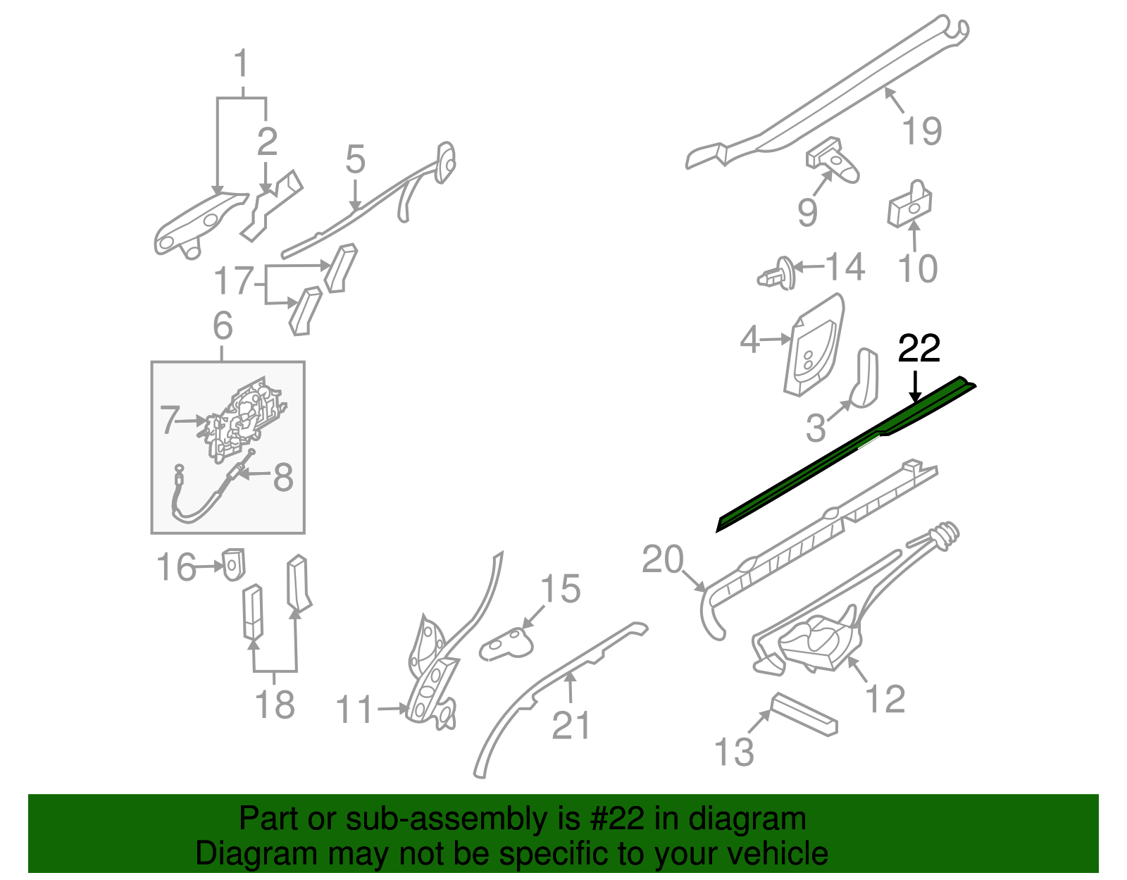 Rail Cover - Kia (83915-4D000)