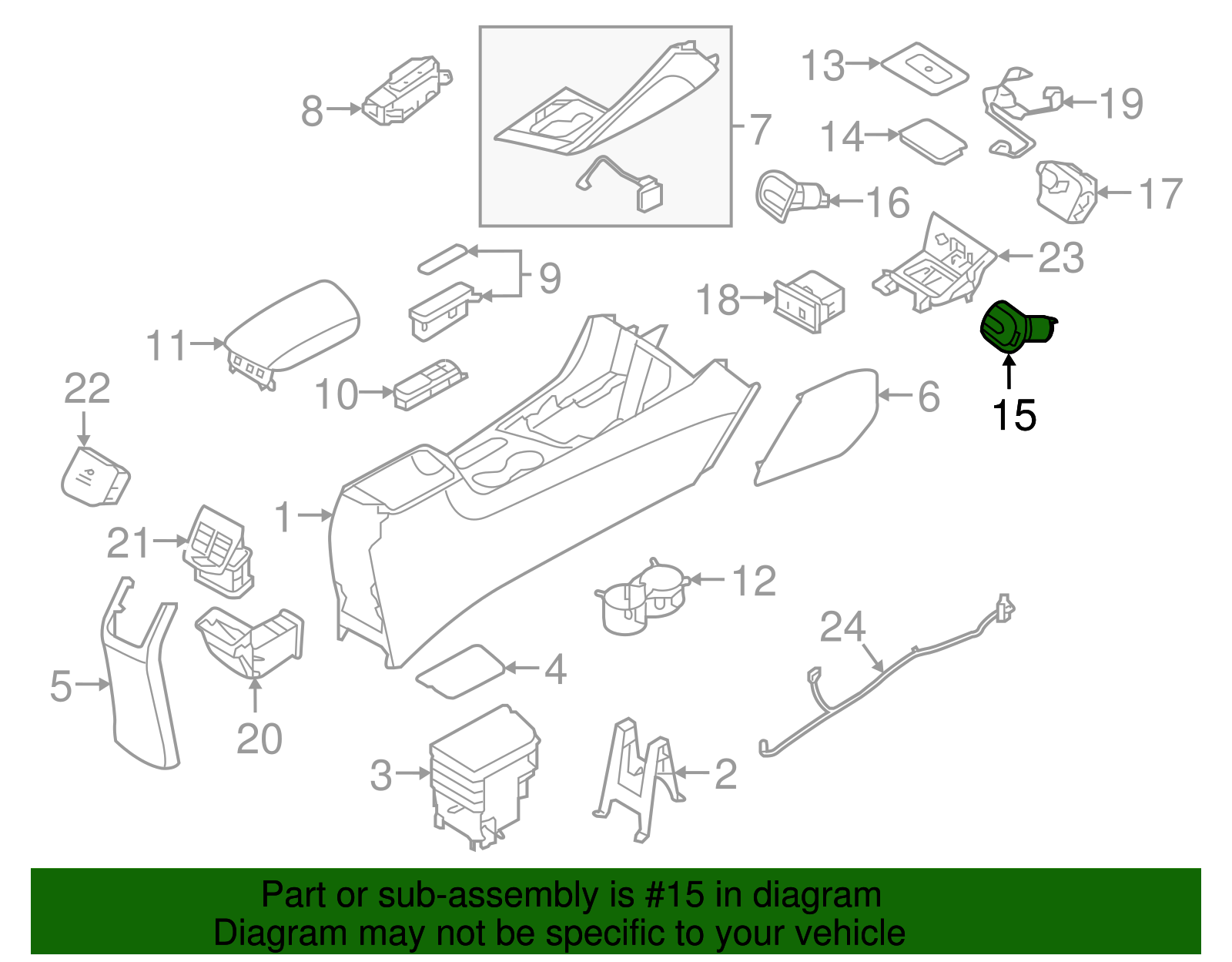 12 Volt Accessory Power Outlet - Kia (95120-C5100)