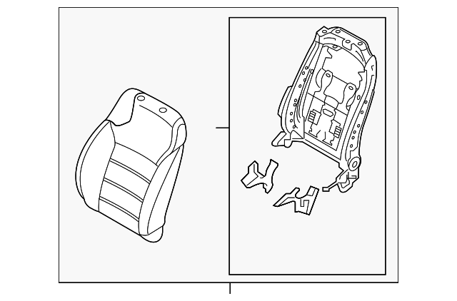 Seat Back Assembly - Kia (88301-C6020C62)