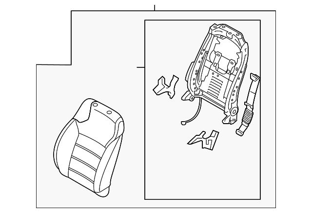 Seat Back Assembly - Kia (88301-C6130CC7)
