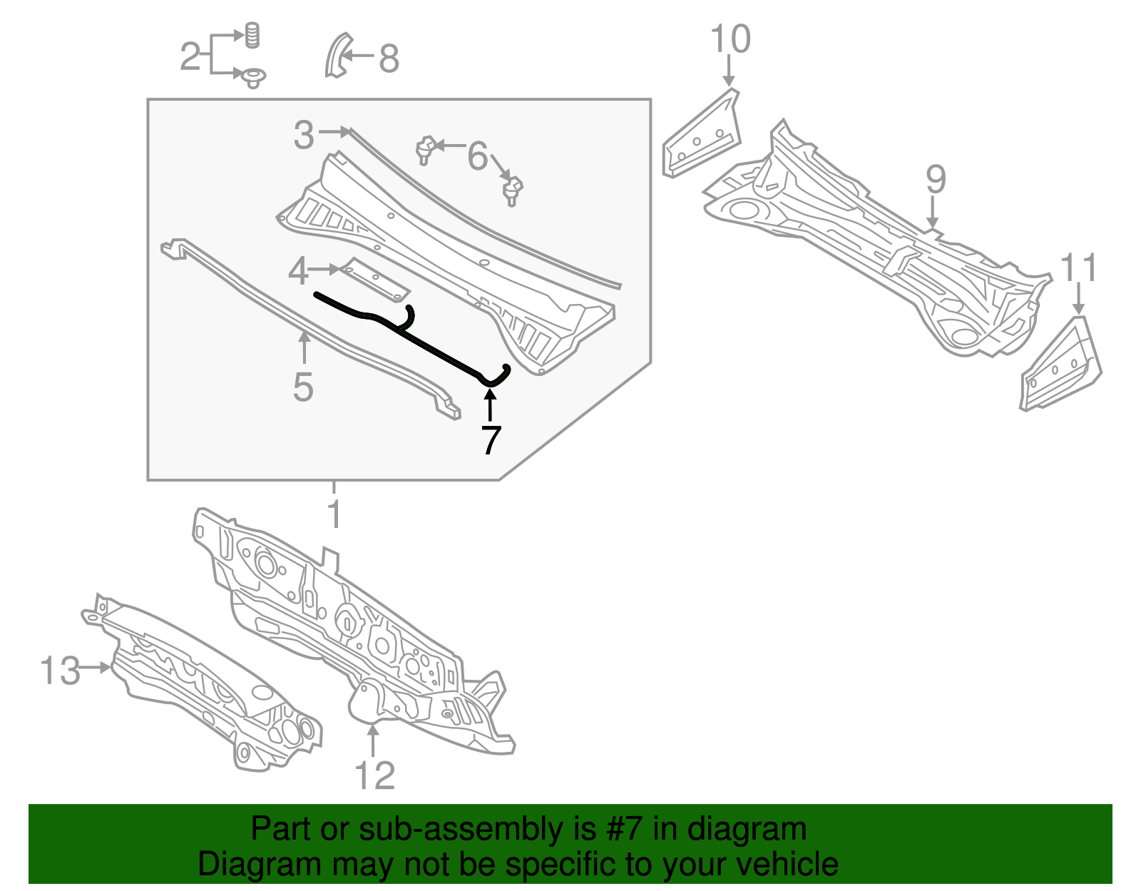 Washer Hose - Kia (98650-C5000)