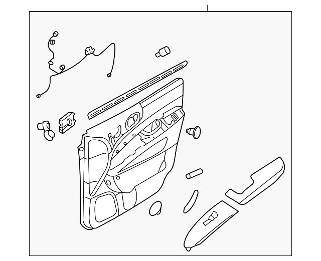 Door Trim Panel - Kia (82306-4D302AD1AS)