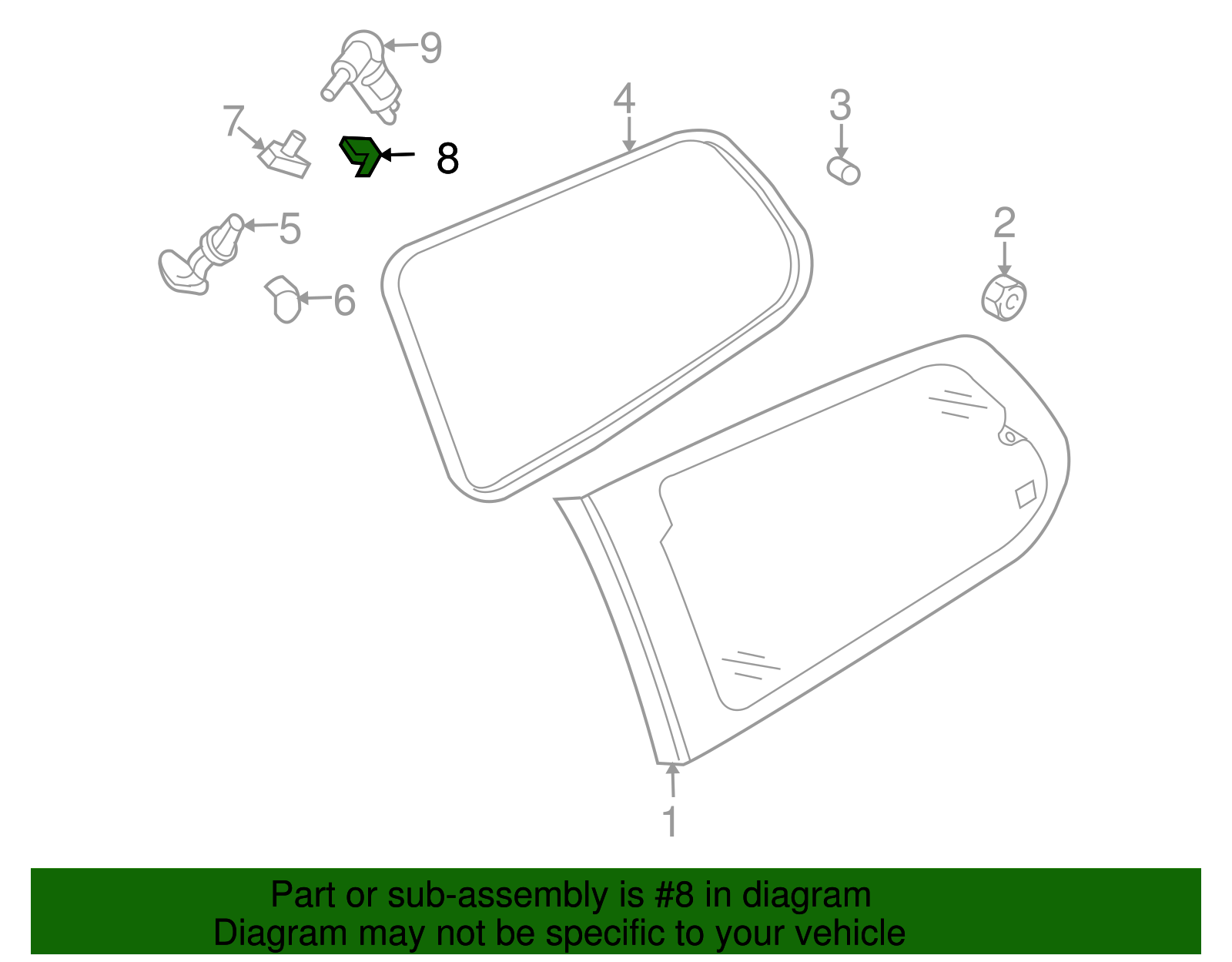 Opener Assembly Mount Bracket - Kia (87871-4D010)