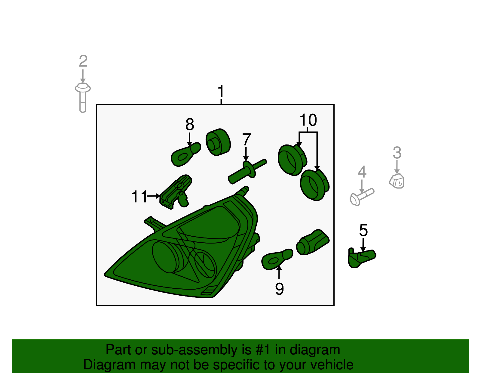 Composite Assembly - Kia (92101-4D011)