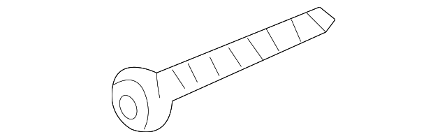 License Bracket Screw - Porsche (900-144-182-01)