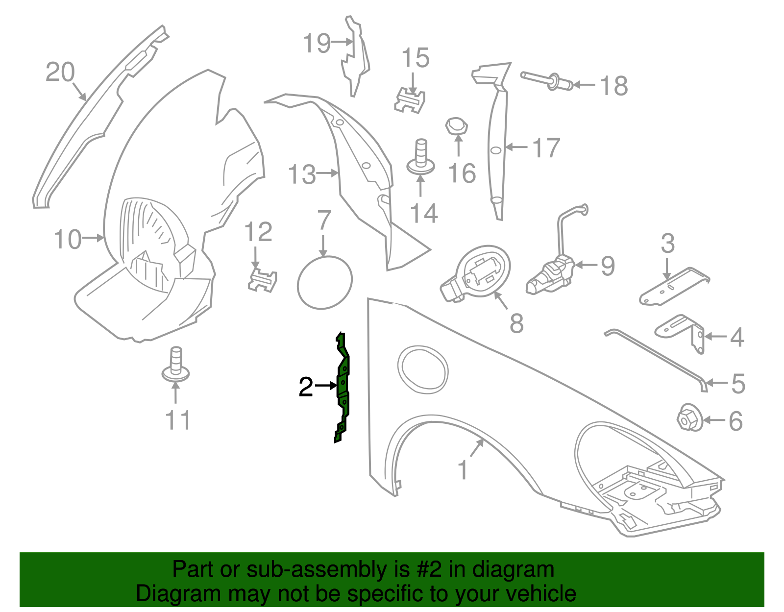 Rear Bracket - Porsche (991-502-348-00-GRV)