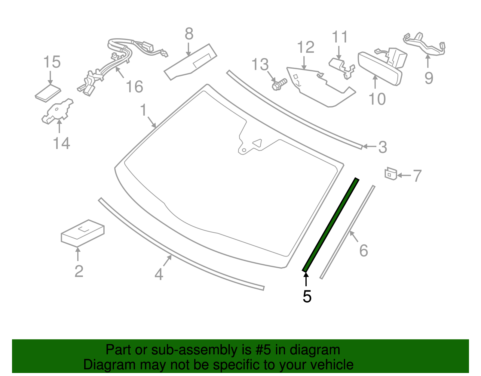 Water Deflector - Porsche (971-854-336-D)