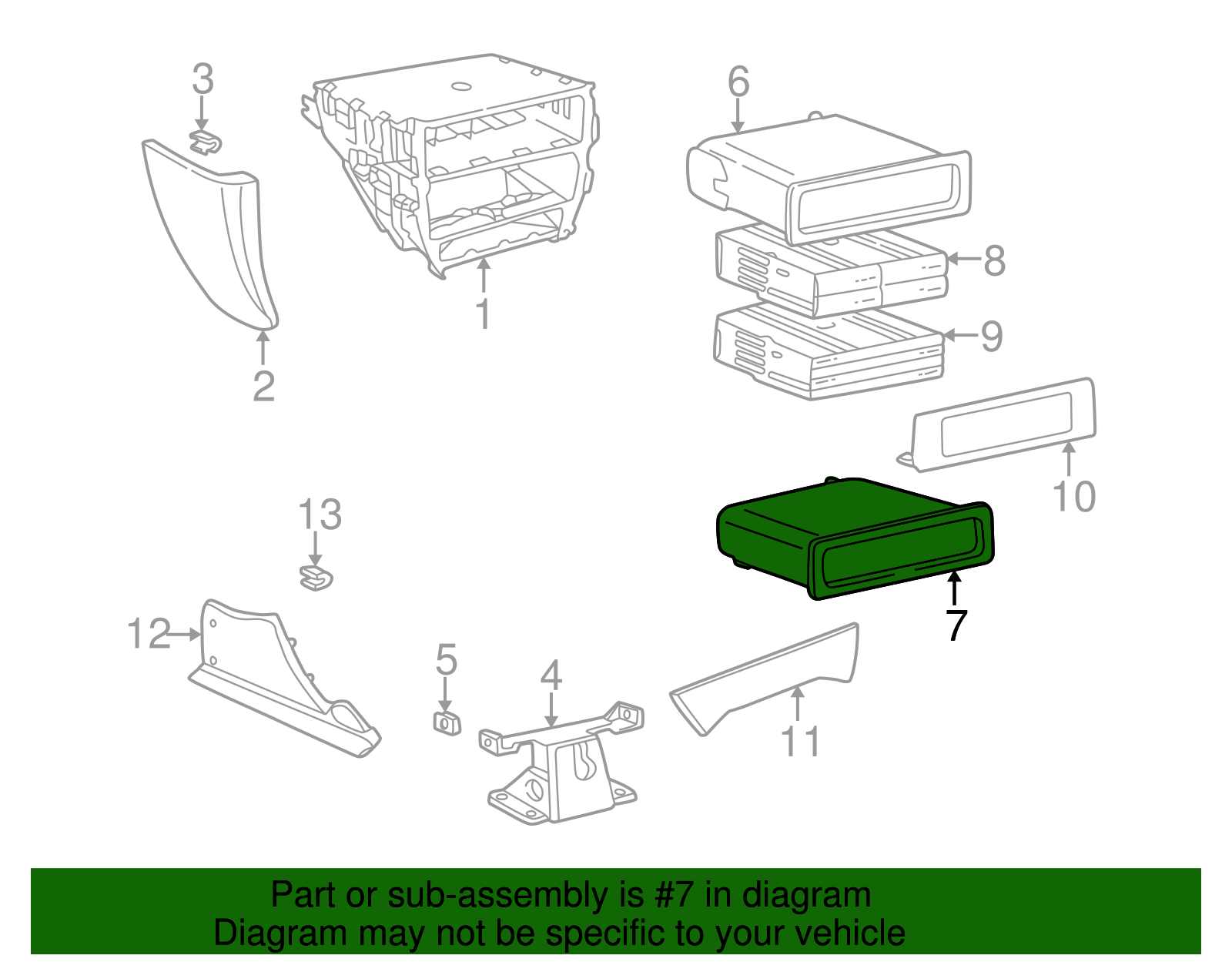 Console Compartment - Porsche (996-552-243-01-01C)
