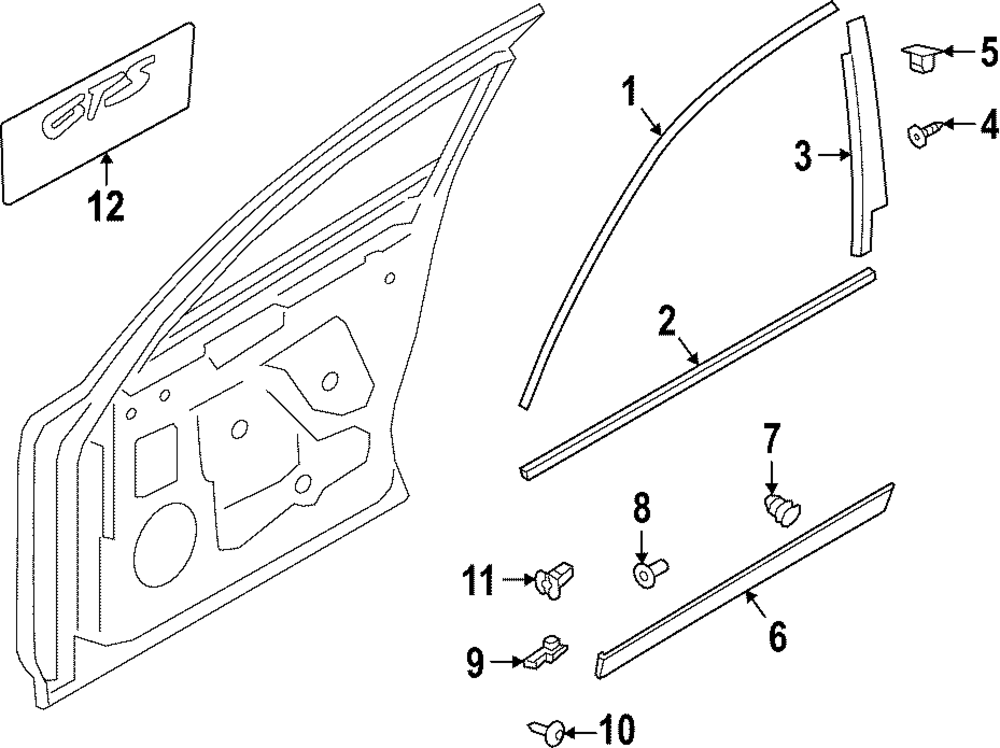 Upper Molding - Porsche (9Y3-853-985-A-041)