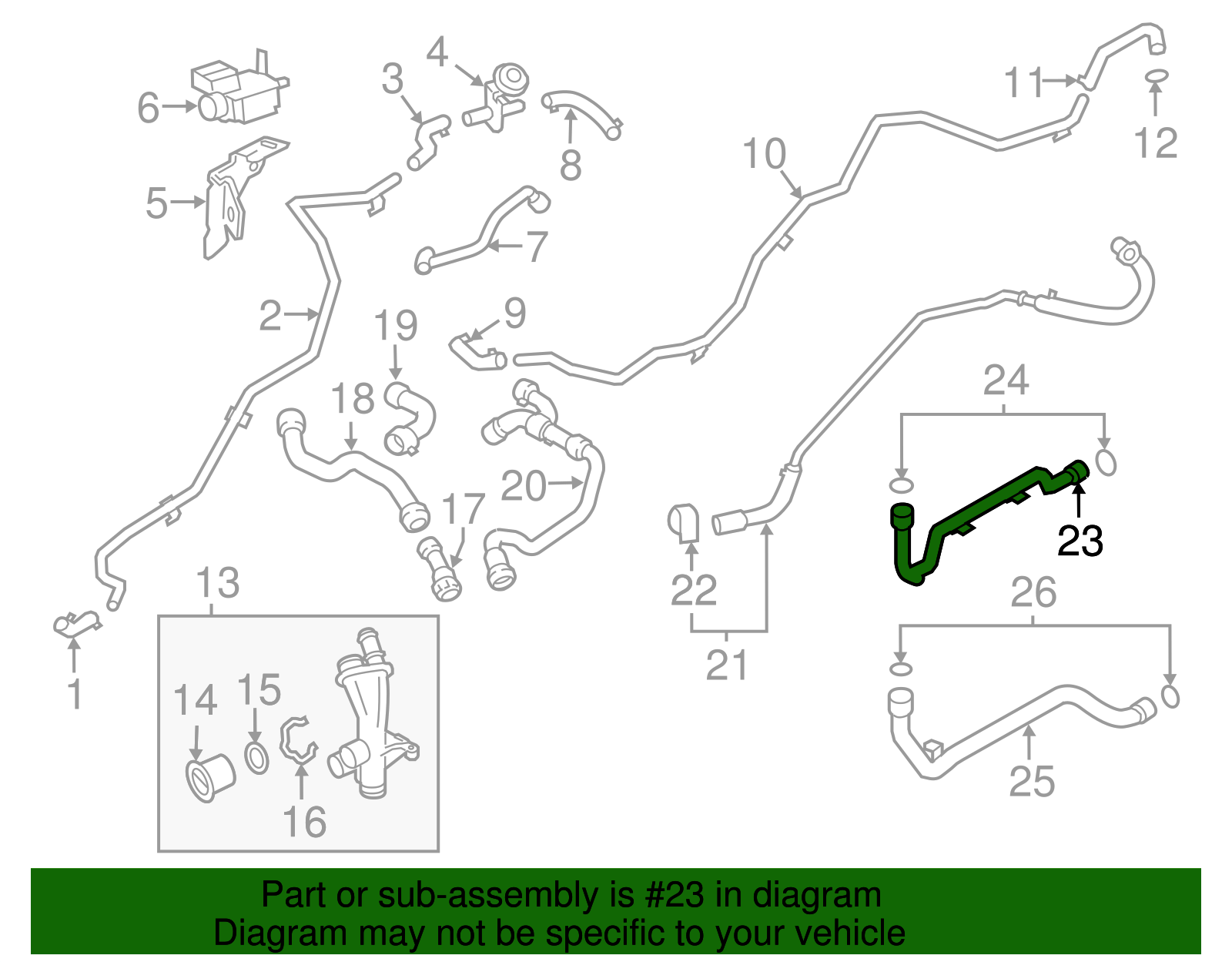 Water Pipe - Porsche (9A1-106-620-01)