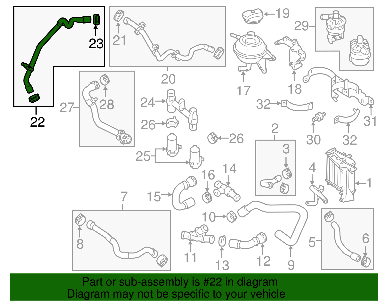 Engine Coolant Overflow Hose - Porsche (970-106-315-05)