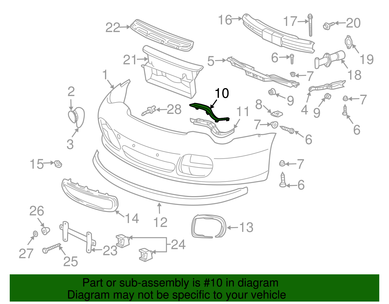 Trim Molding - Porsche (996-505-741-30-01C)
