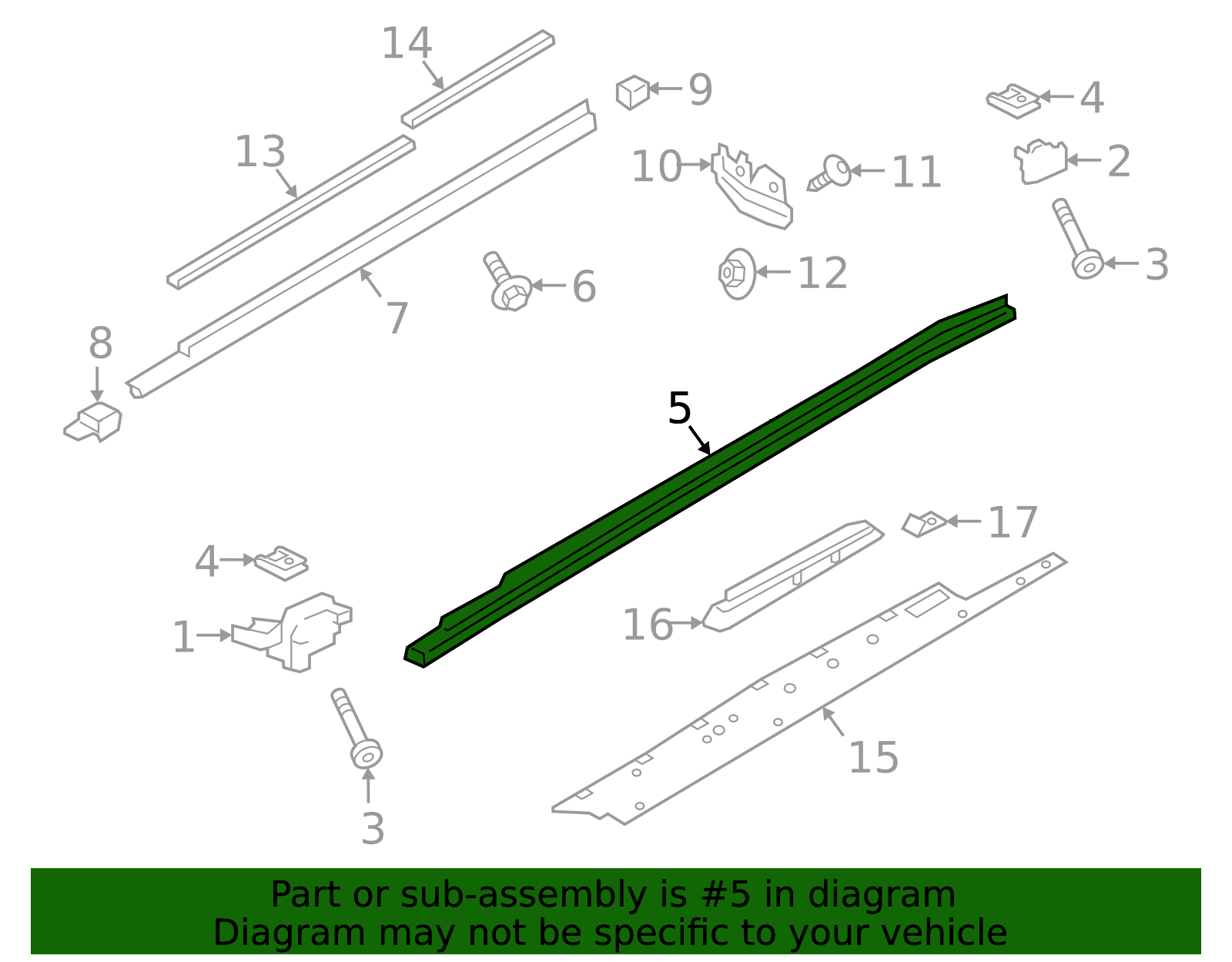 Rocker Molding - Porsche (9Y0-853-857-C-G2X)