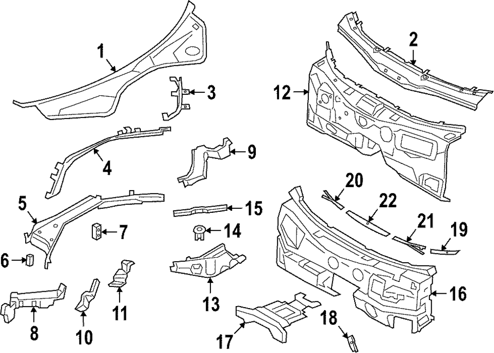 Cowl - Porsche (971-806-713-Y-GRV)