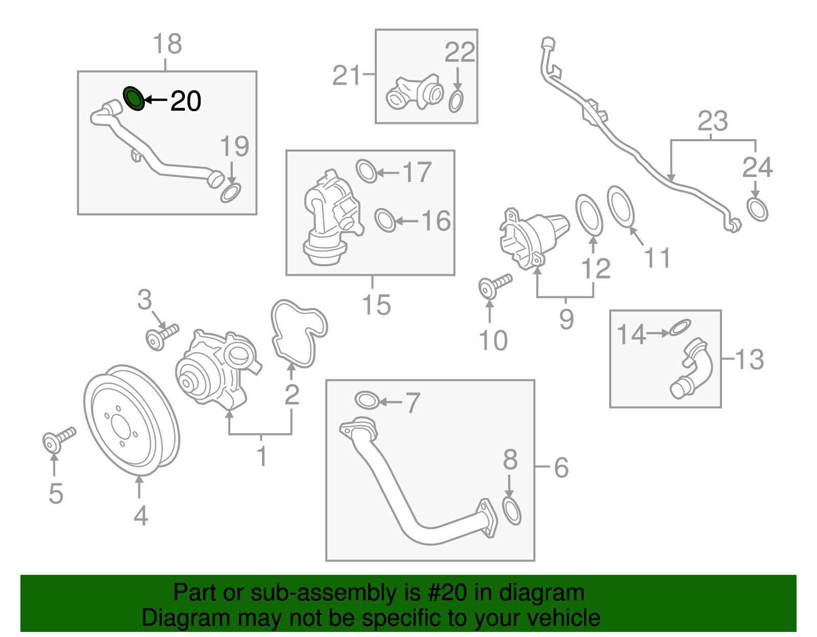 Engine Coolant Pipe O-Ring - Porsche (9A7-121-437-02)