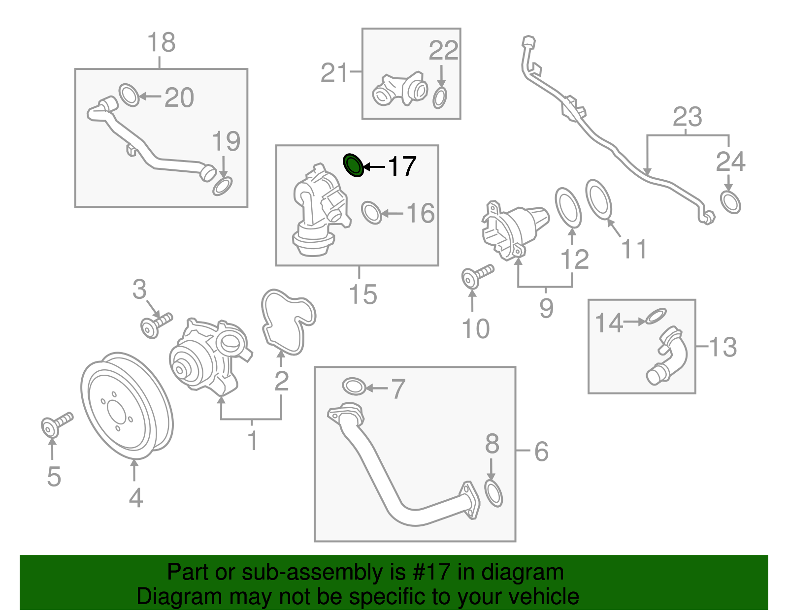 Water Valve O-Ring - Porsche (9A7-121-139-10)