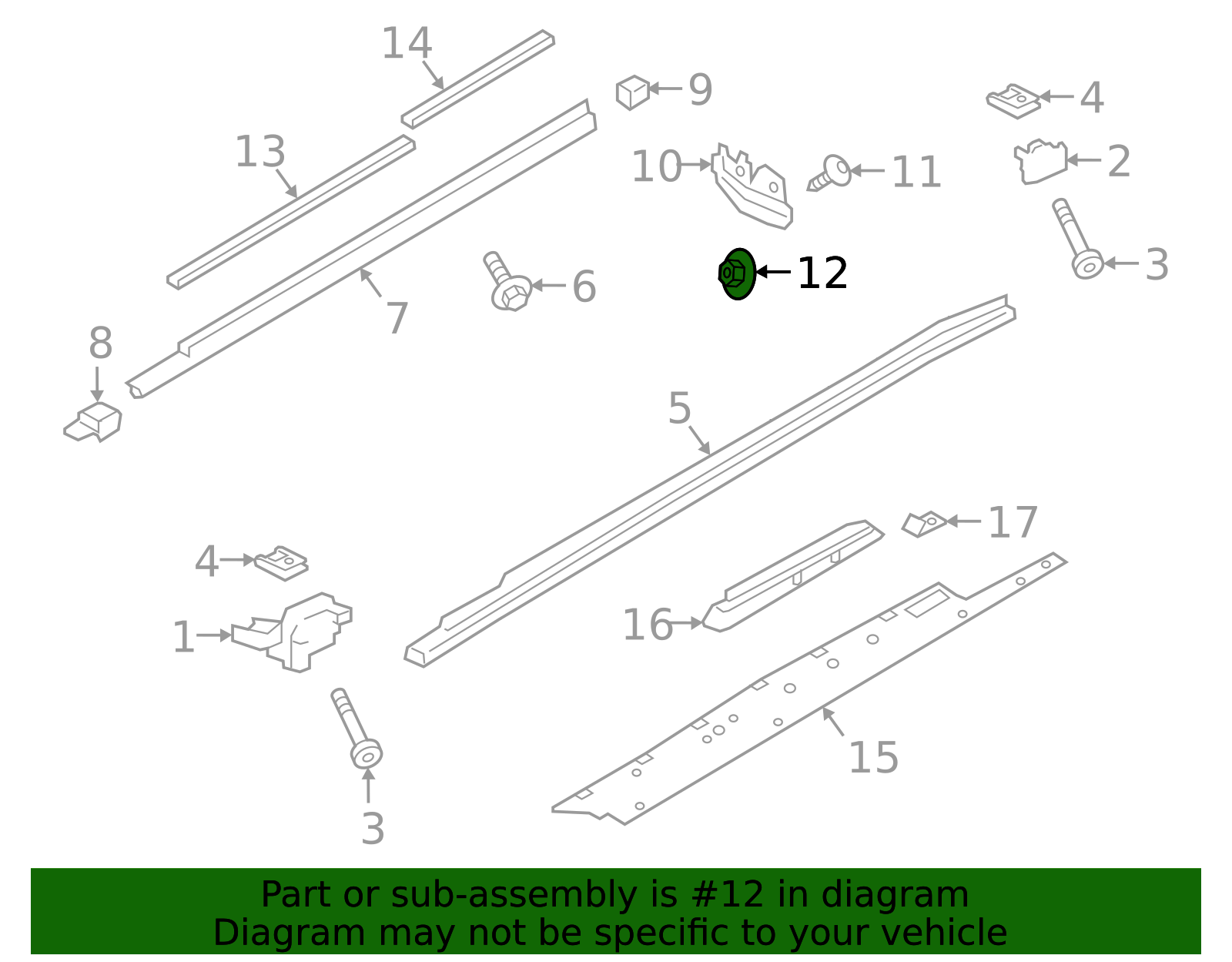 Rear Deflector Nut - Porsche (PAF-003-207-00)