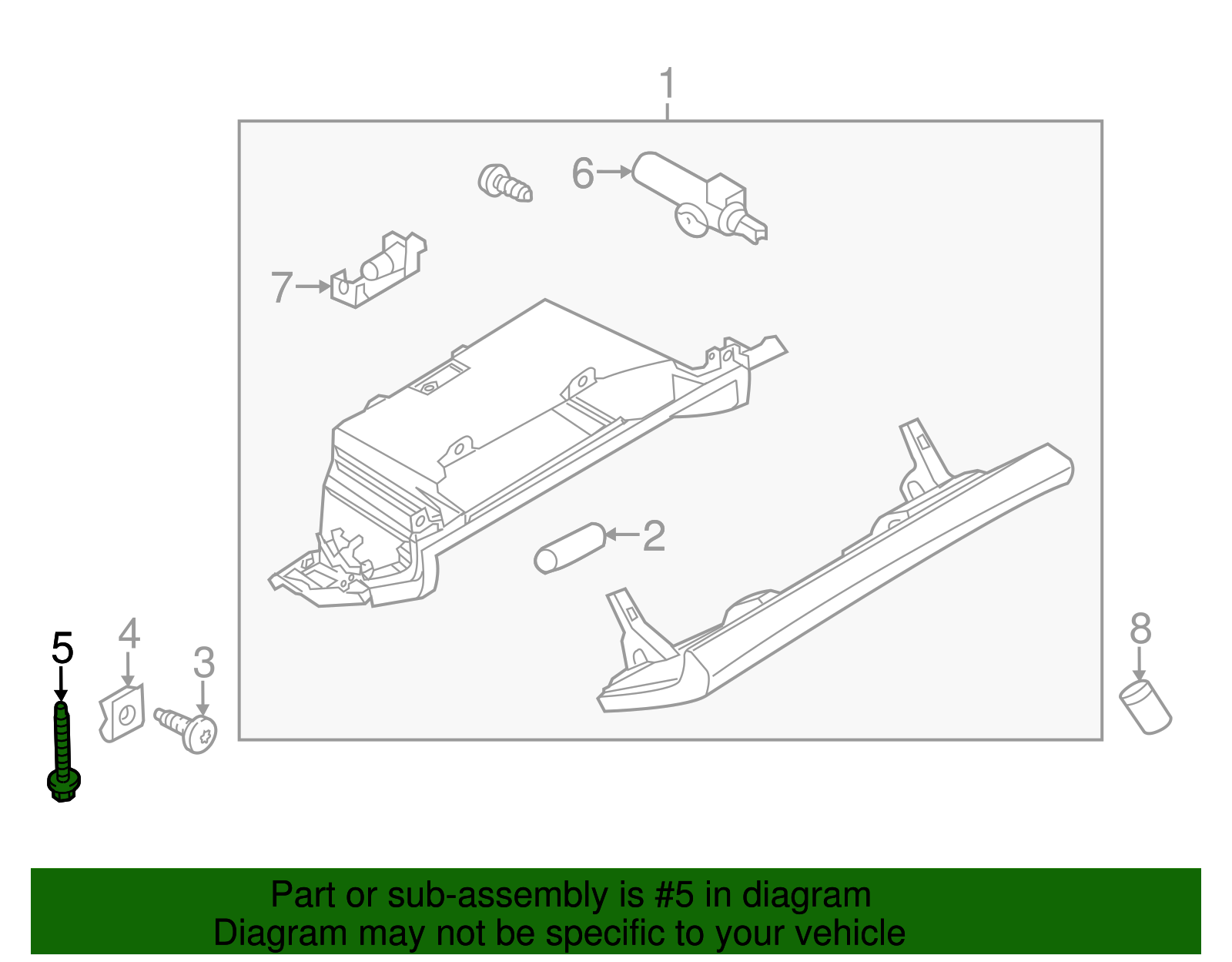 Glove Box Assembly Upper Bolt - Porsche (9A7-007-404-00)