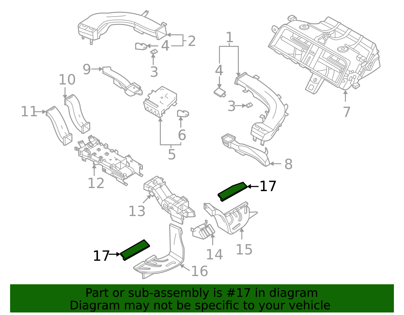 Air Outlet Trim Plate - Porsche (9J1-819-151-1E0)