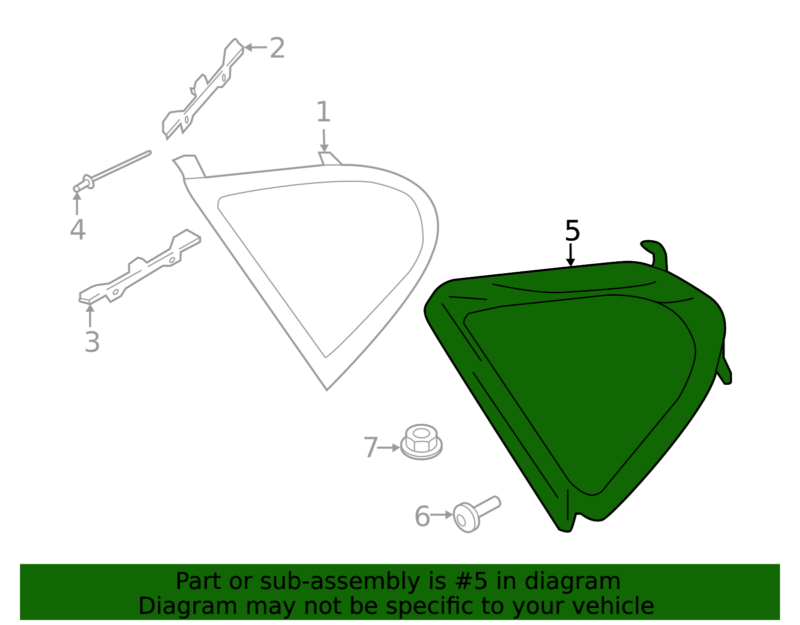 Glass Molding - Porsche (971-854-700-V09)