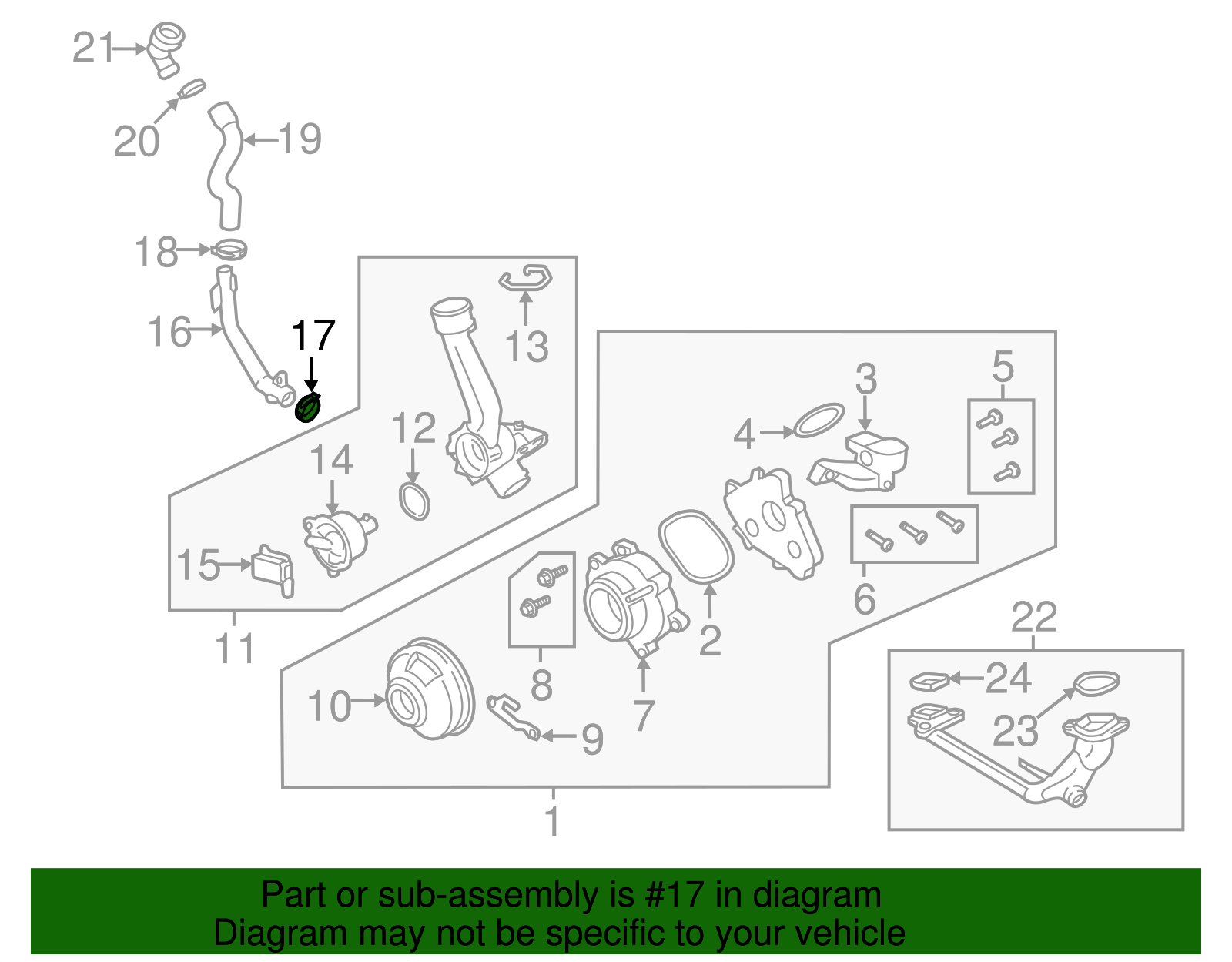 Engine Coolant Inlet Flange O-Ring - Porsche (PAF-008-282)