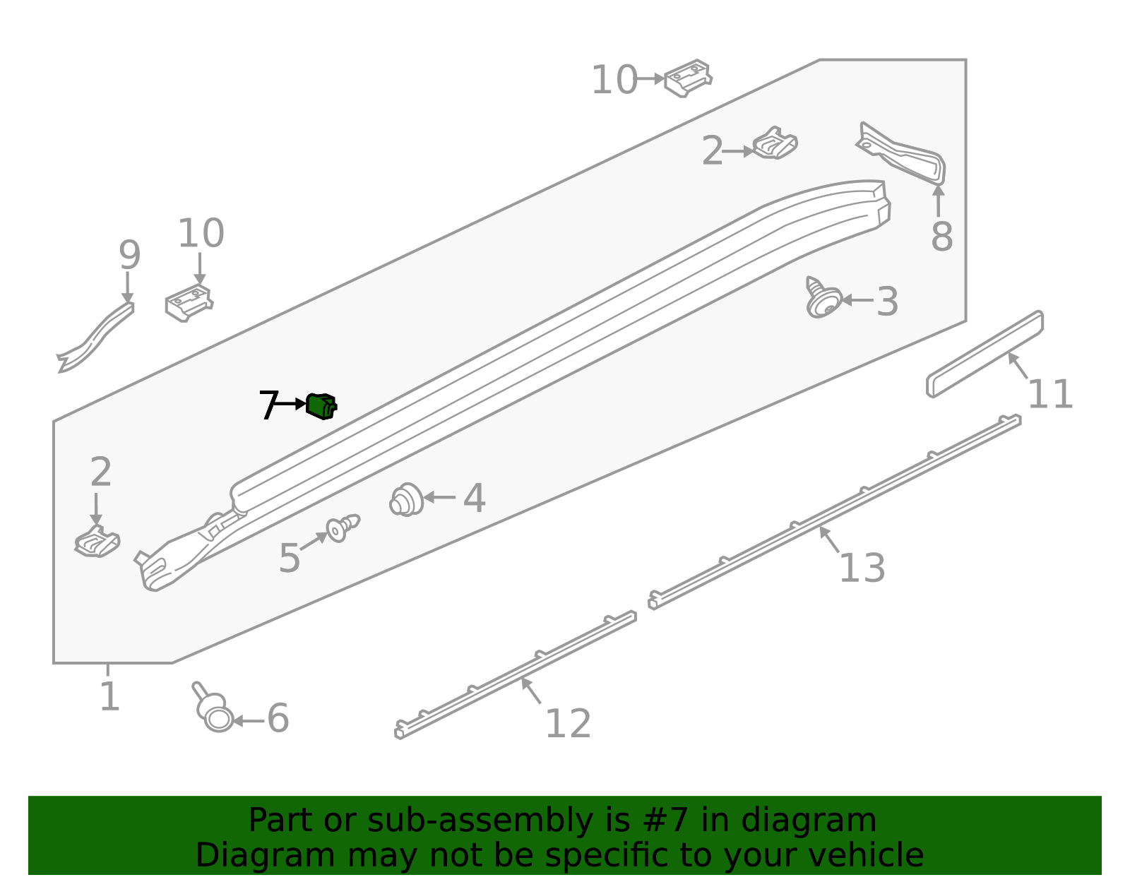 Rocker Molding Clip - Porsche (971-853-755)
