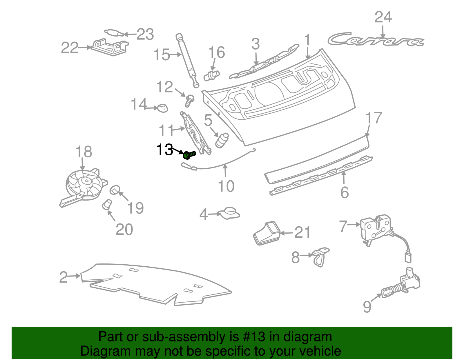 Hinge Bolt - Porsche (900-378-155-01)