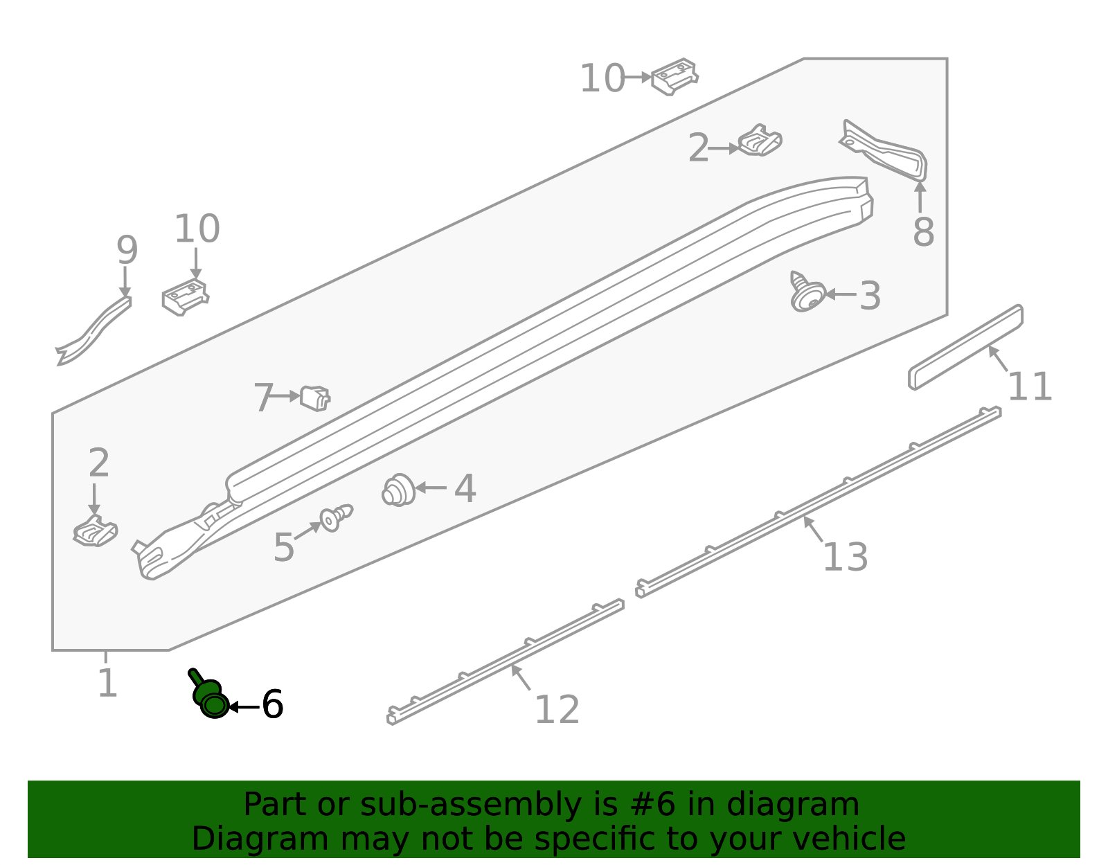 Rocker Molding Rivet - Porsche (N-104-179-01)