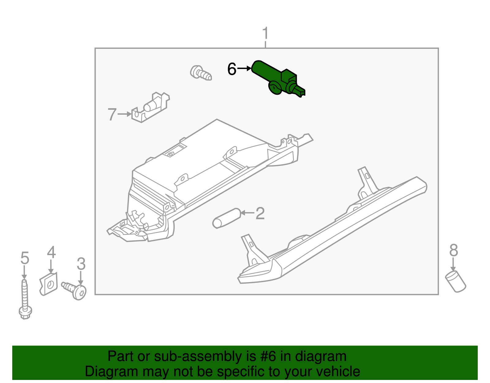 Glove Box Support - Porsche (95B-880-324-A)