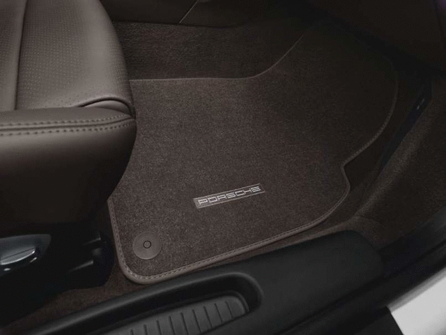 1 Set Foot Mats Blac - Porsche (981-551-613-10-A75)