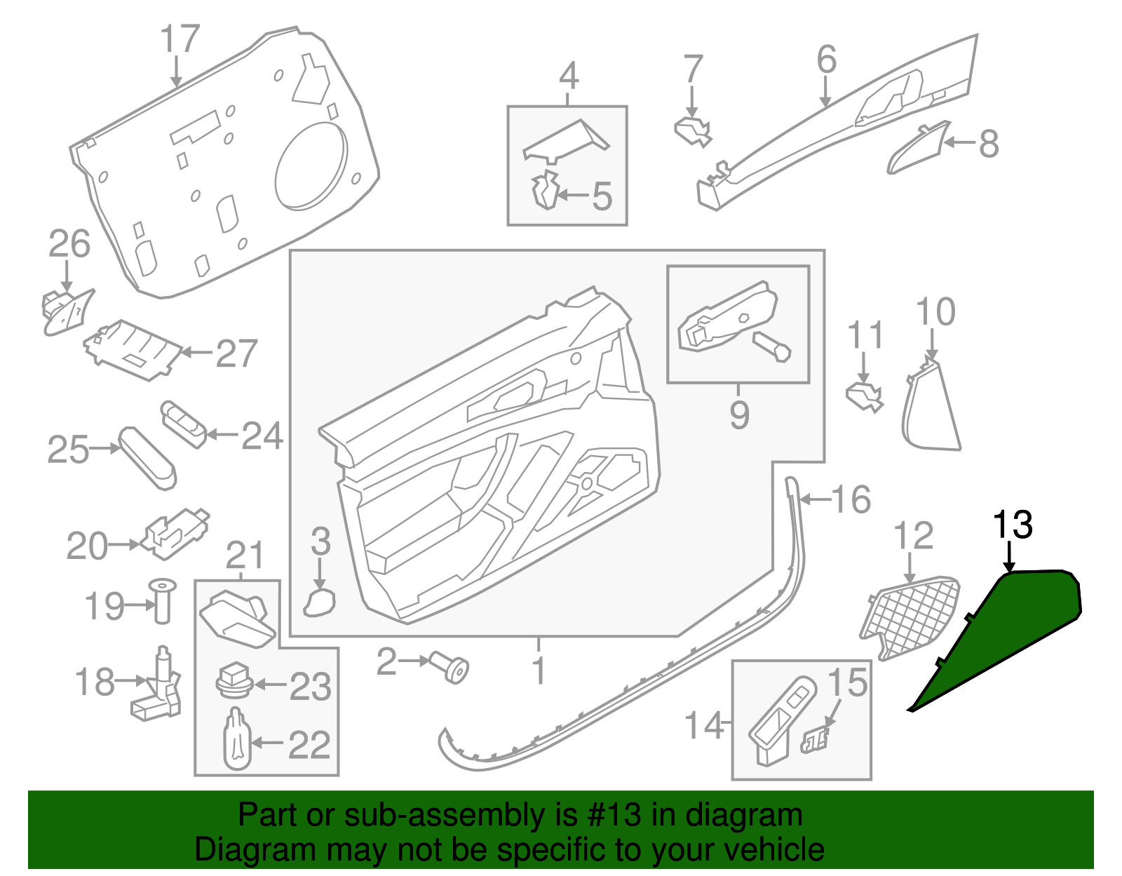 Speaker Cover - Porsche (970-555-551-01-1E0)