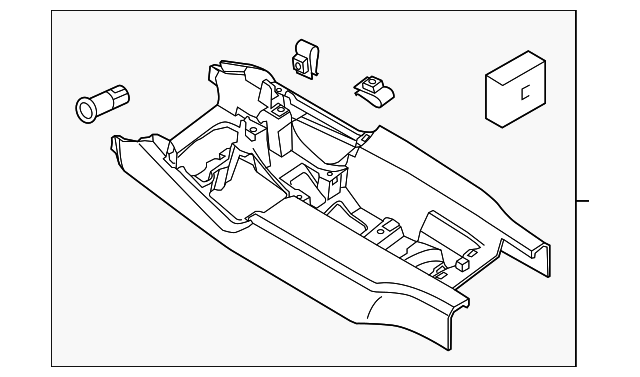 Center Console - Porsche (970-553-417-00-7P8)