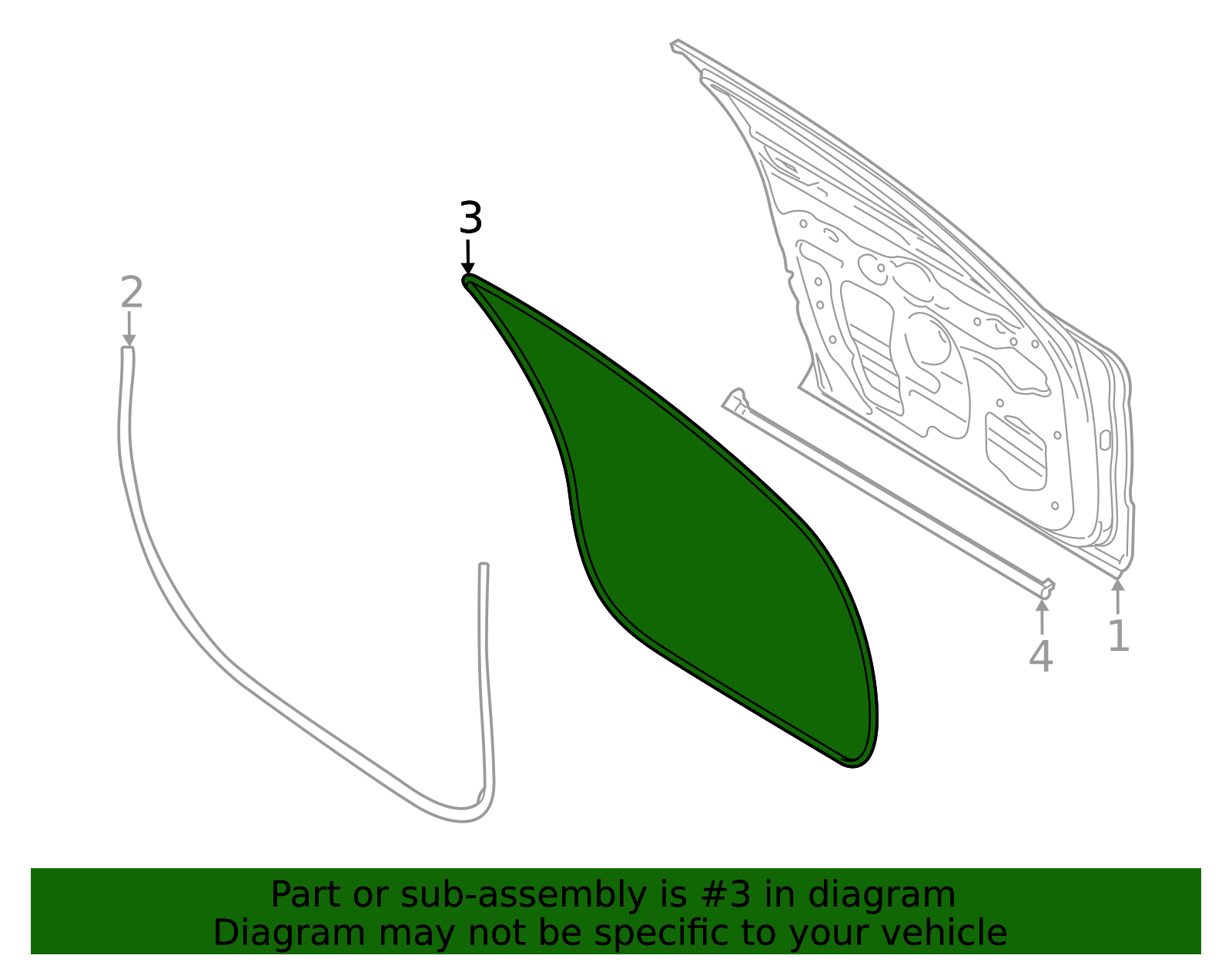 Weather-Strip On Body - Porsche (9J1-831-722-AY)
