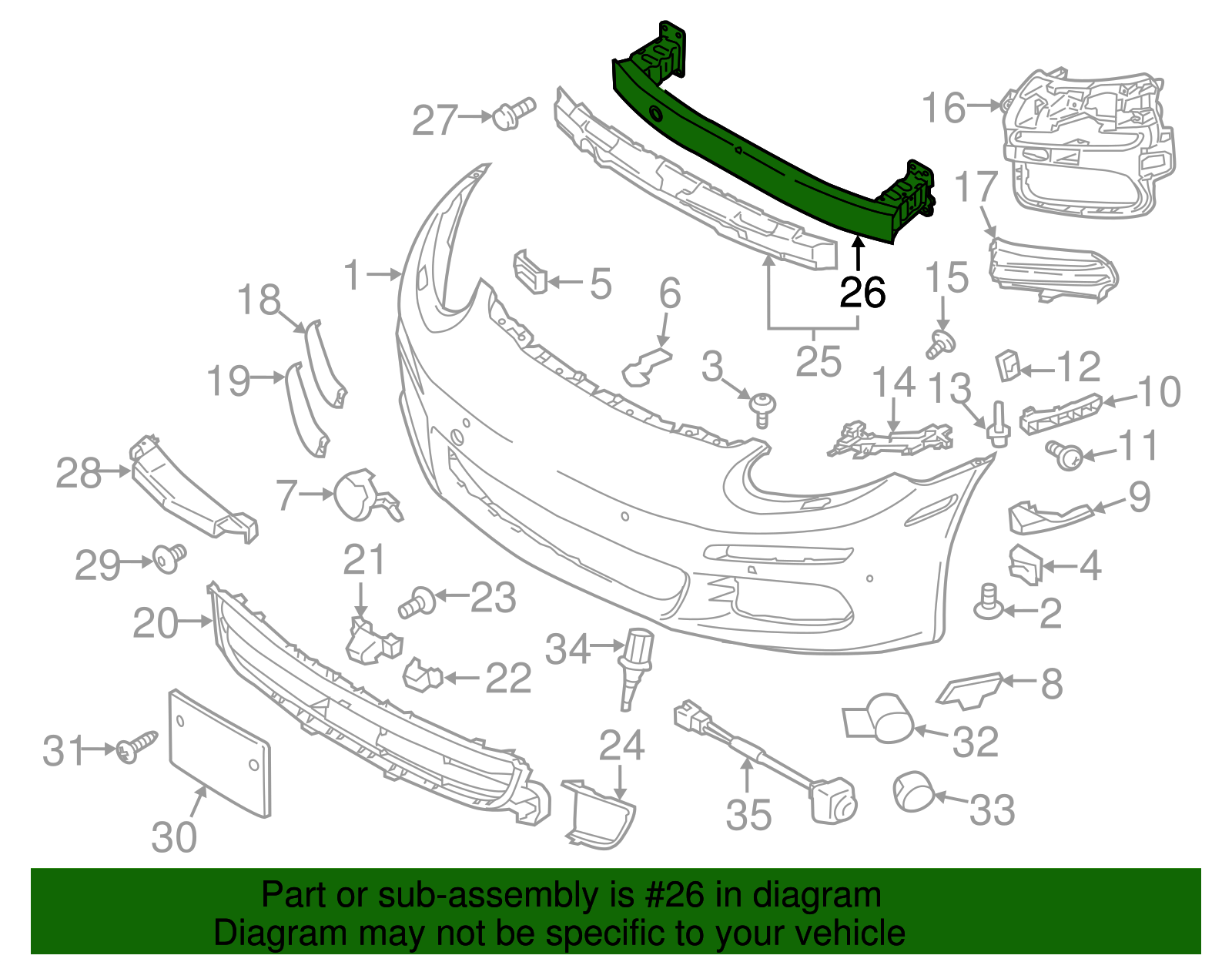 Impact Bar - Porsche (970-505-041-07)