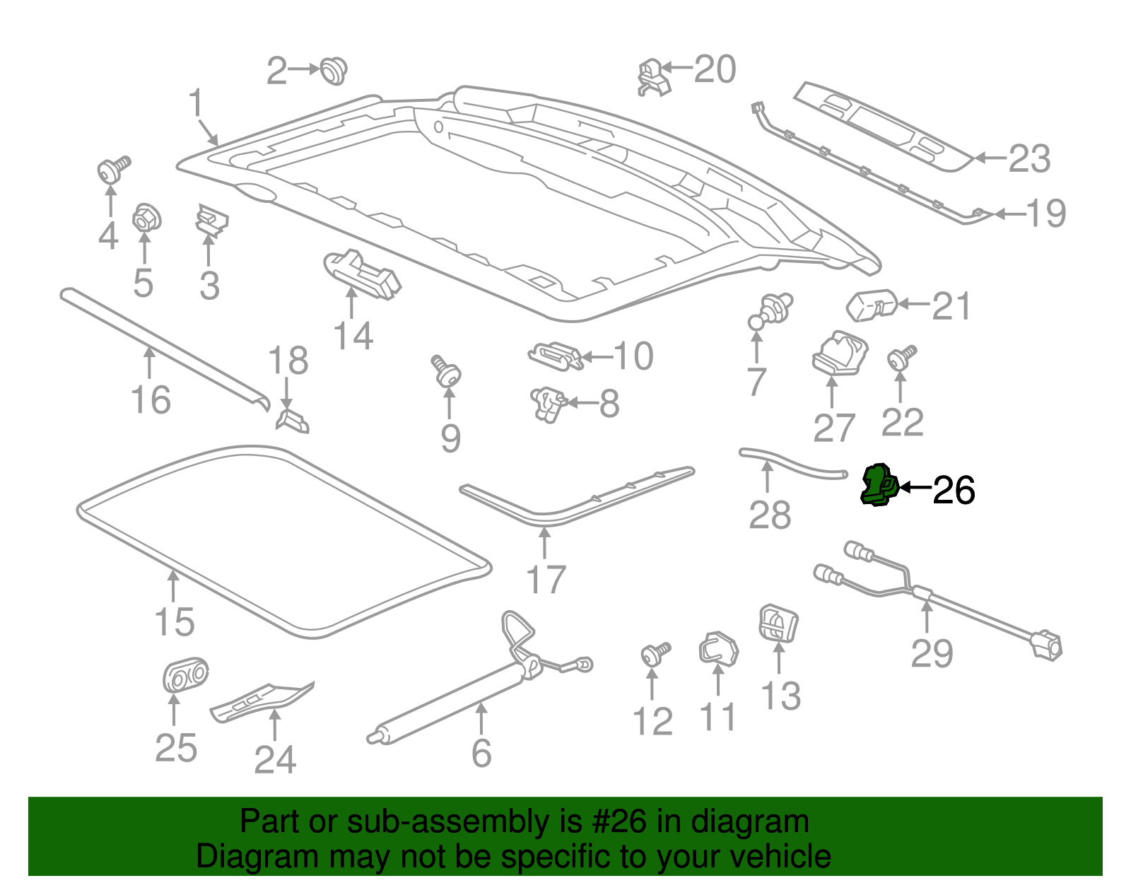 Trunk Lock Actuator Motor - Porsche (9J1-827-888)