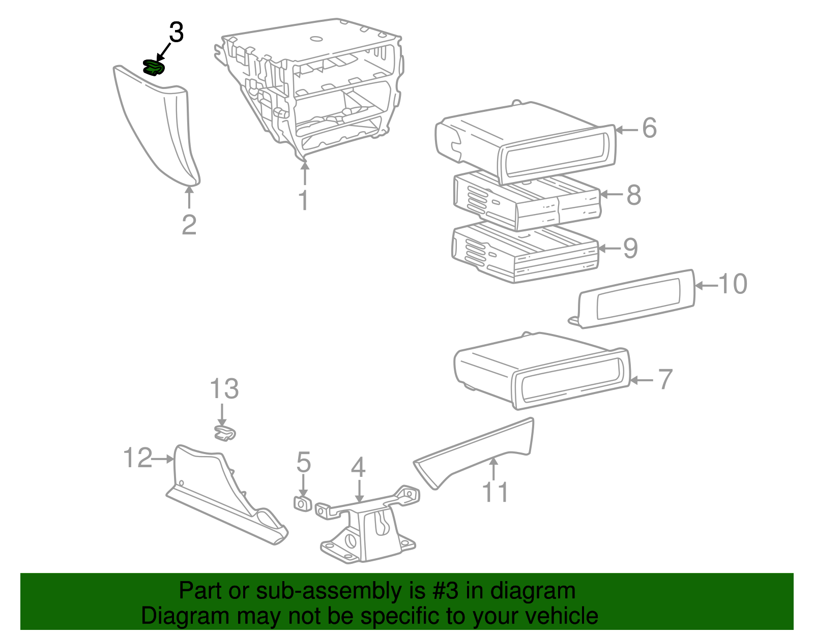 Door Panel Handle Cover Clip - Porsche (999-507-476-01)