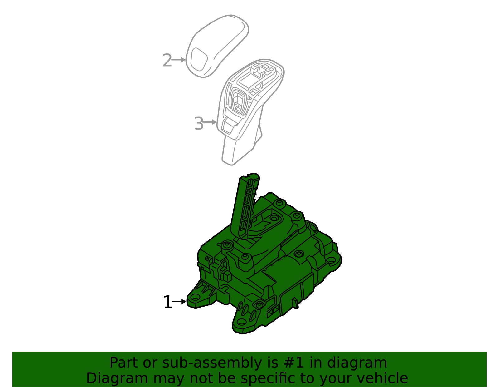 Gear Shift Assembly - Porsche (971-713-033-D)