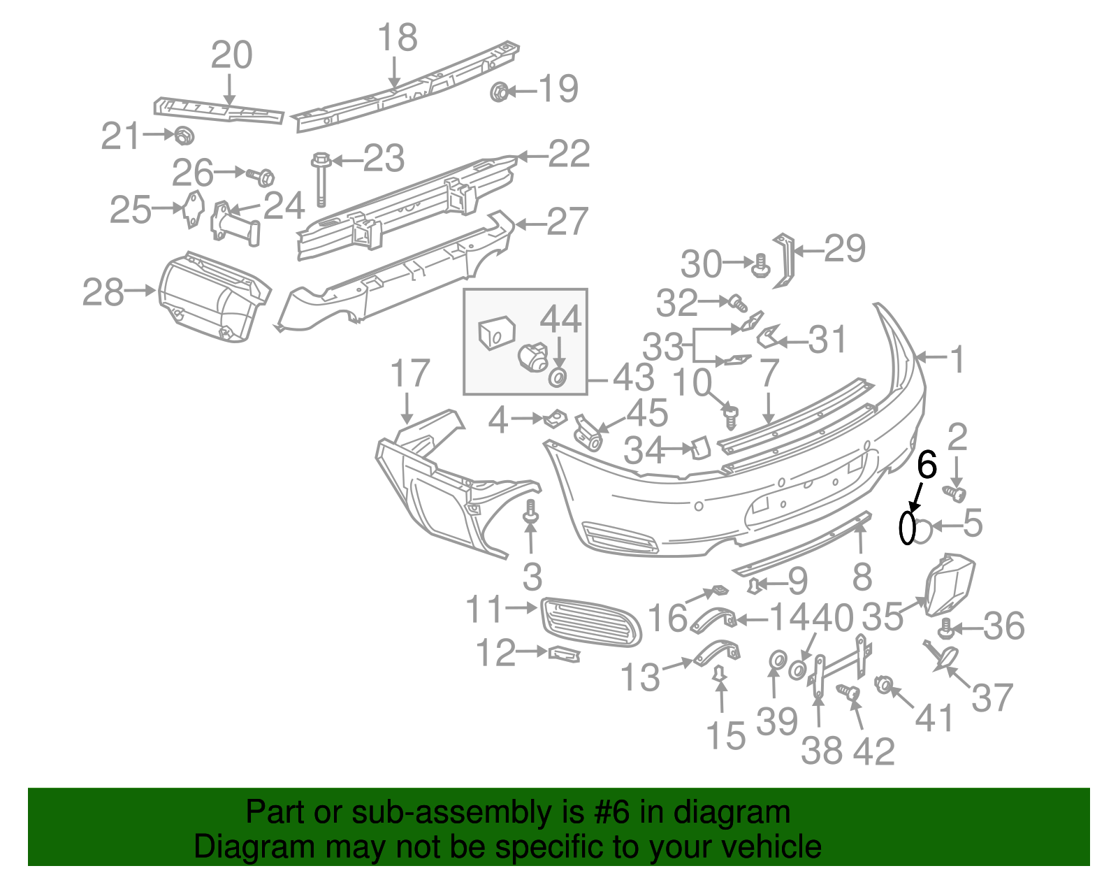 Bumper Cover Cable - Porsche (999-651-225-40)