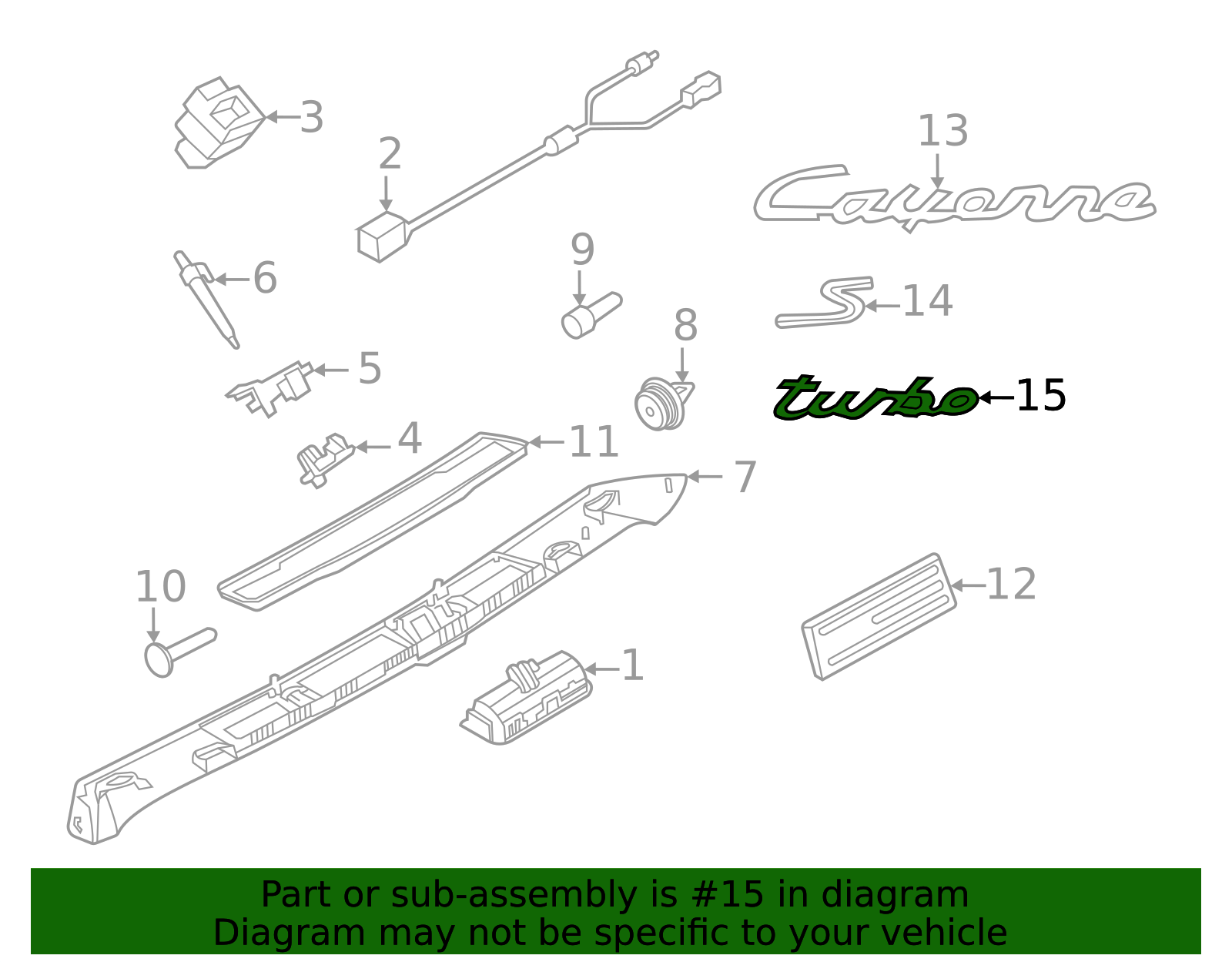 Nameplate - Porsche (9Y3-853-675-H)