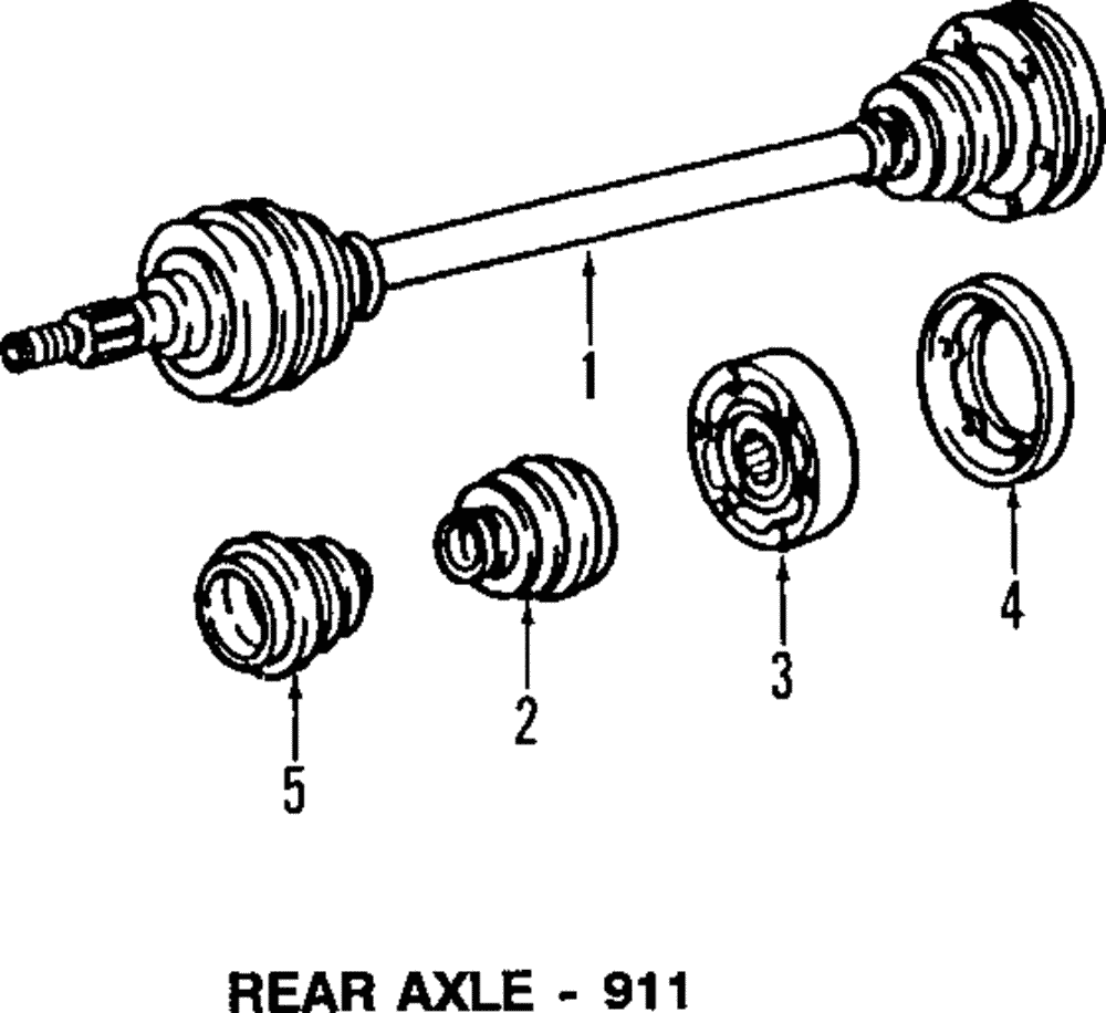 Axle Assembly - Porsche (964-332-024-84)