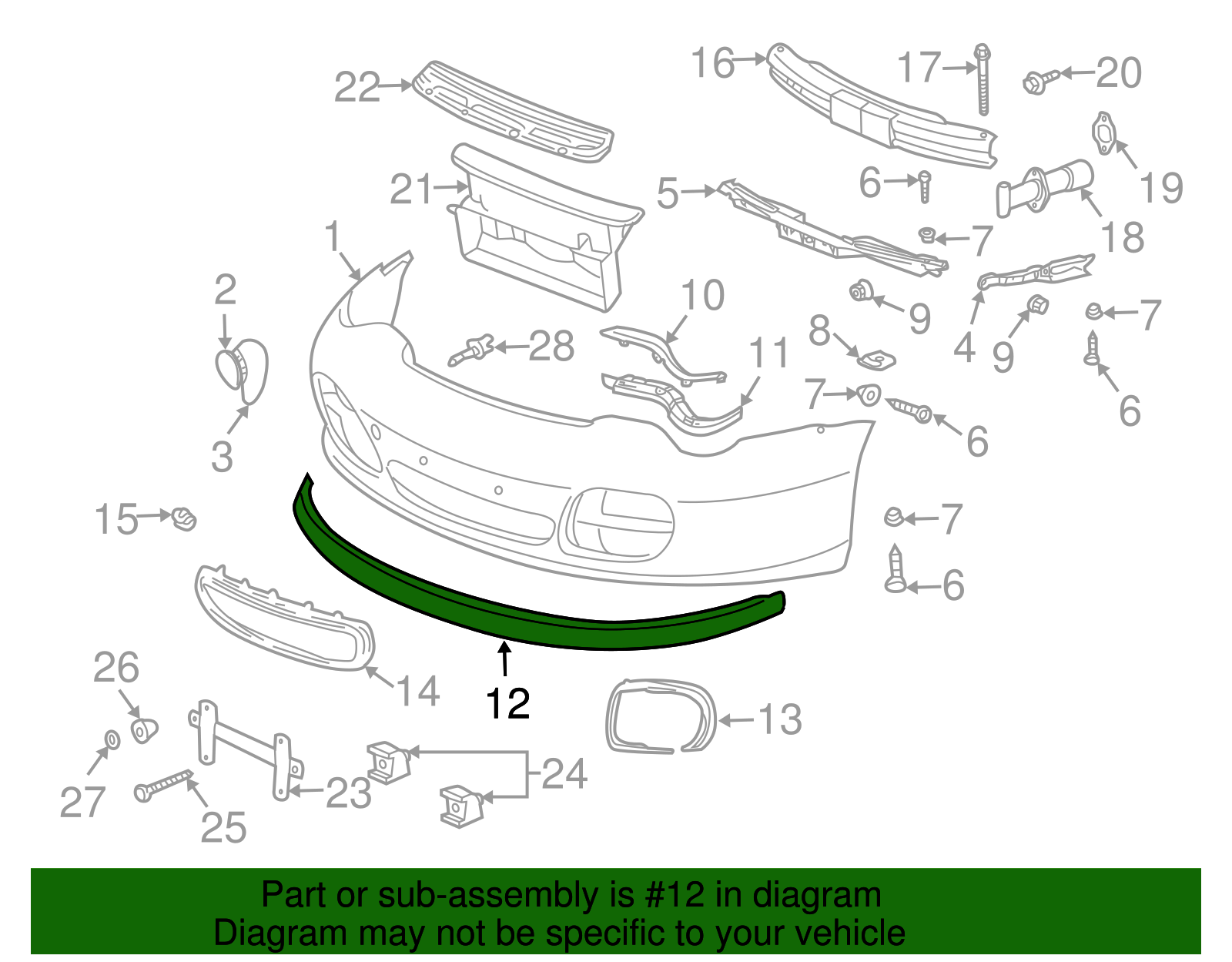 Spoiler Satin Black - Porsche (996-505-555-31-01C)