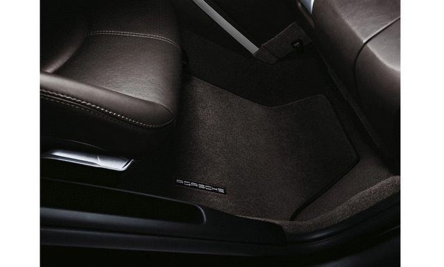1 Set Foot Mats (Textile) Black - Porsche (987-044-801-20-A43)