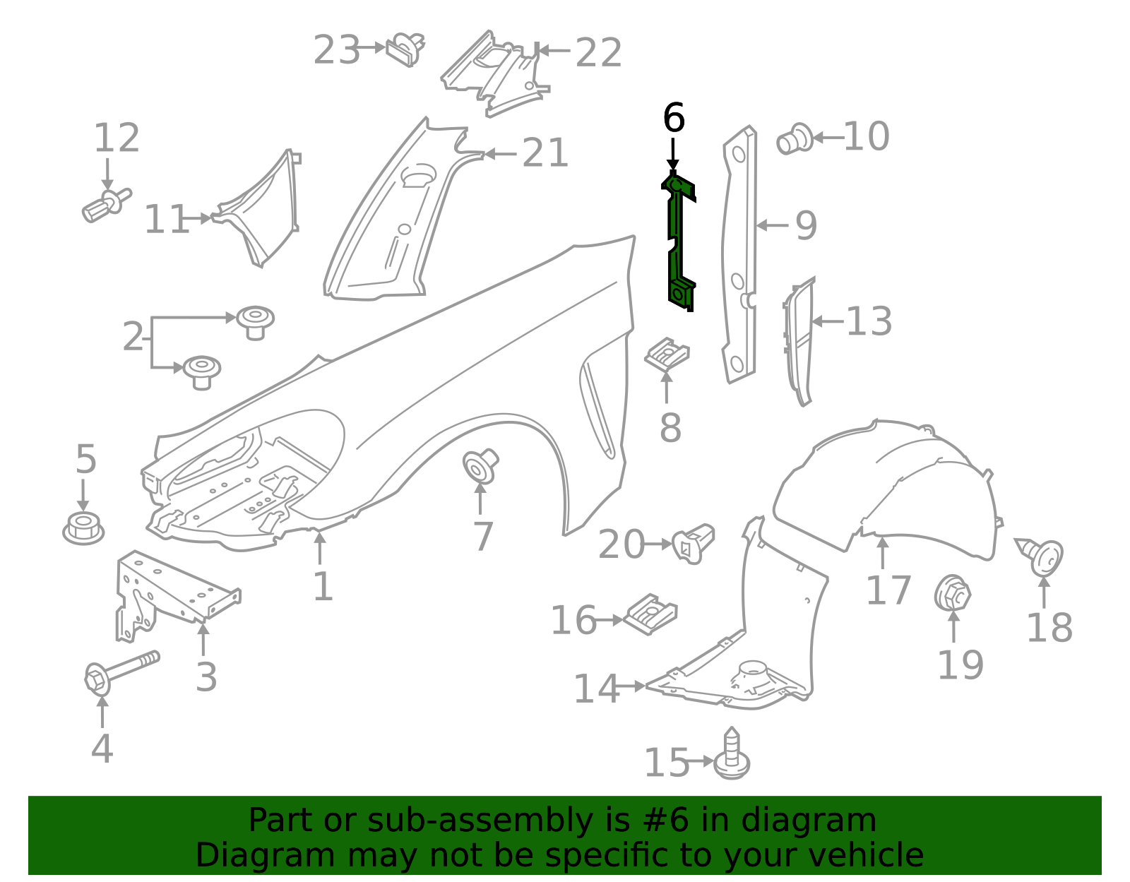 Rear Mount Bracket - Porsche (971-809-574-Y-GRV)