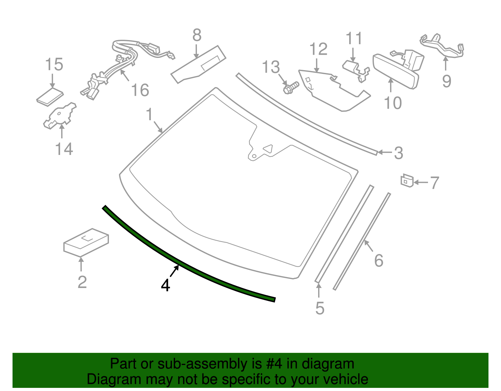 Lower Weather-Strip - Porsche (971-845-522)