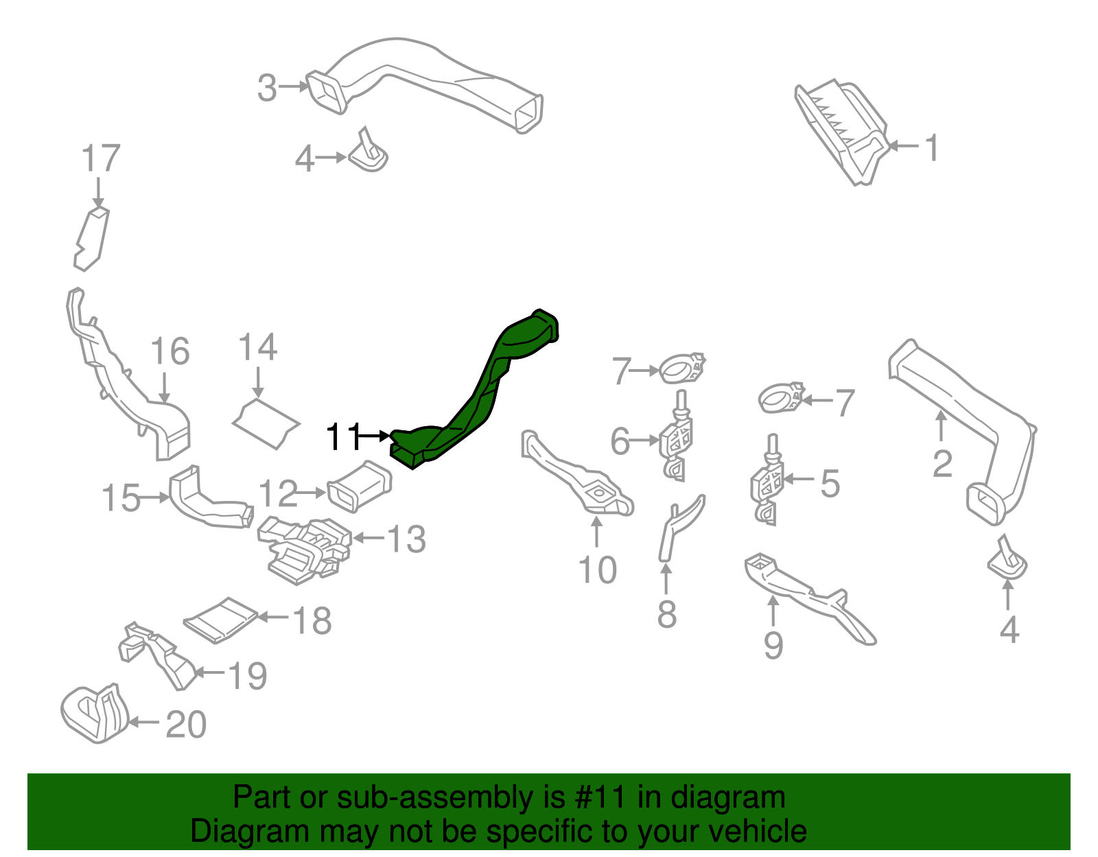 Air Duct - Porsche (9A7-815-259-00)