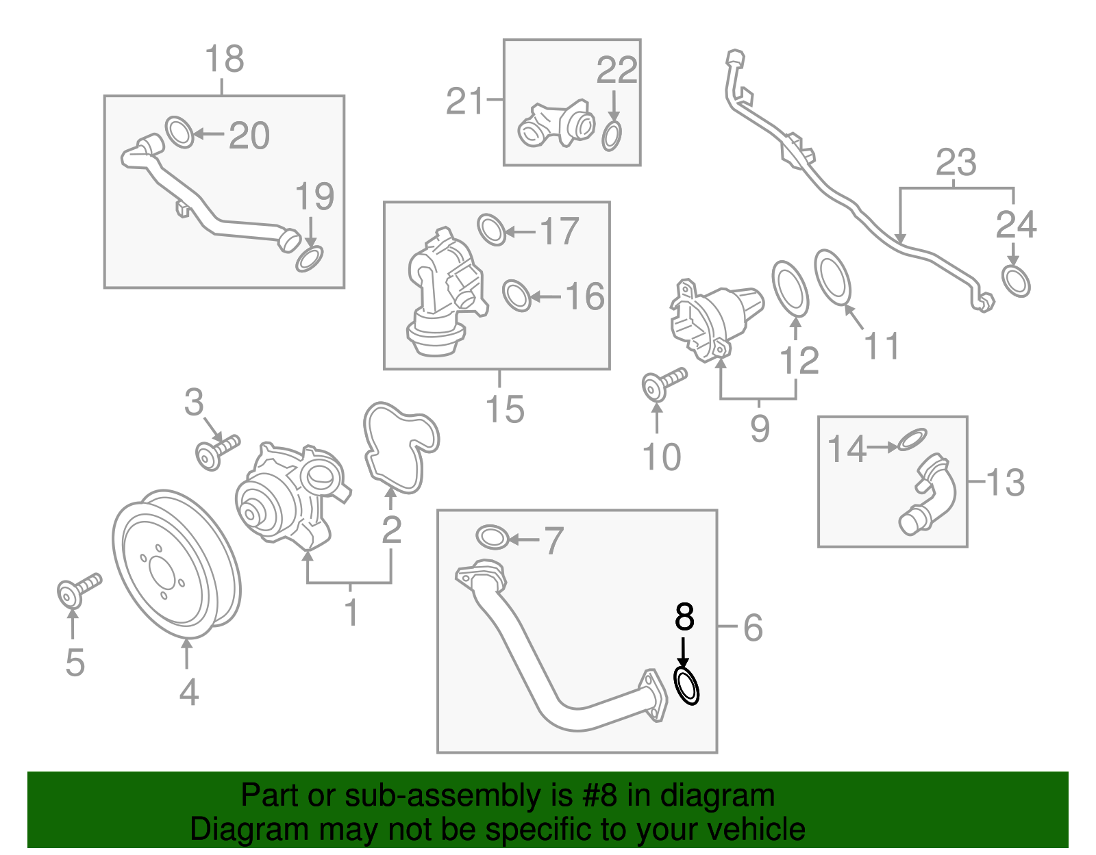 Water Pipe O-Ring - Porsche (9A7-121-437-13)