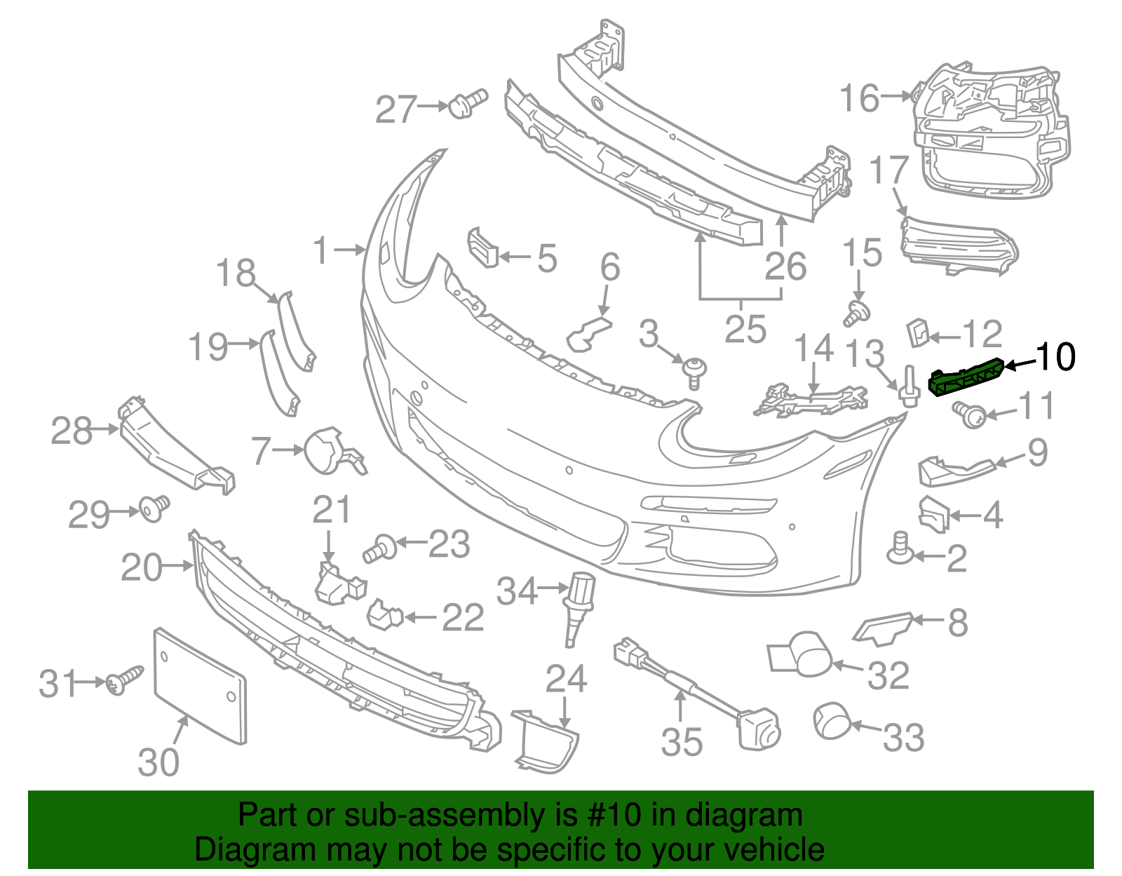 Retaining Strip - Porsche (970-505-535-03)