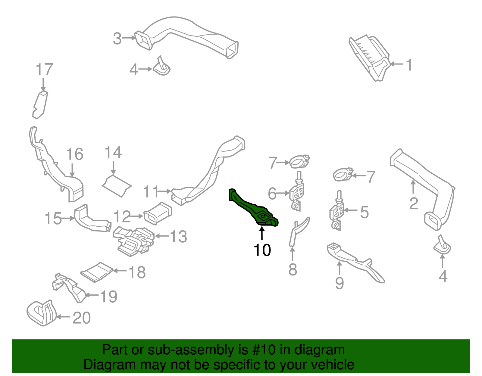 Floor Duct - Porsche (9A7-819-151-00)