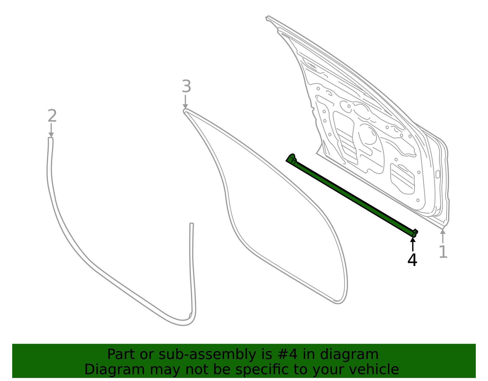 Lower Weather-Strip - Porsche (9J1-837-640)